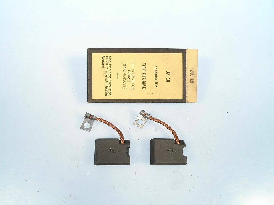 Fiat 1800 1800B 2100 1300 1500 2300 y 1100R Juego de cepillos generador nuevo JX16 Foto 1 de 1