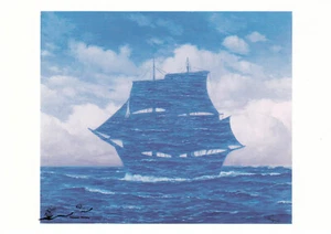 Postal: Rene Magritte - The Seducer / velero - Imagen 1 de 1