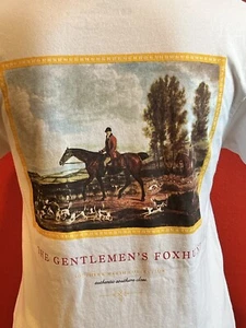 Southern Marsh Collection Women's Small White 100% Cotton T-Shirt FoxHunt - Picture 1 of 10