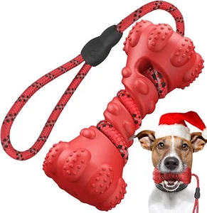 Pet Dog Toy Interactive Rubber Dumbbel for Small Large Dogs Chewing Toys Pet Toy - Picture 1 of 15