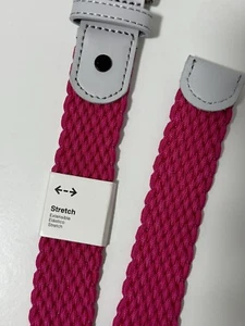 Cinturón de golf Nike tejido elástico para mujer rosa 13115636 pequeño nuevo con etiquetas - Imagen 1 de 6
