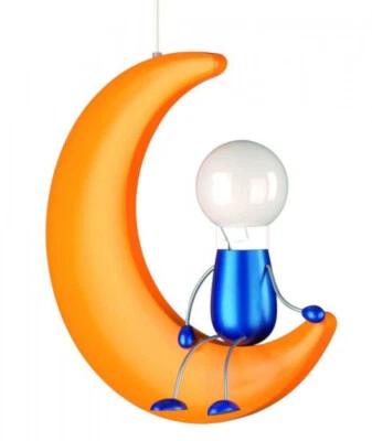 Kinderzimmer Pendelleuchte Mann im Mond Deckenleuchte E27 - Bild 1 von 2