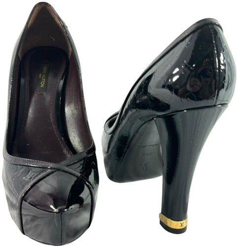 LOUIS VUITTON（LV） Décolleté LOUIS VUITTON Bordeaux viola in pelle verniciata Tamara 36 5