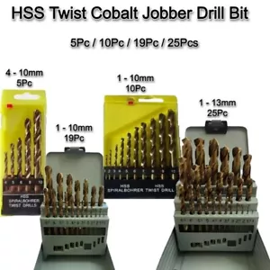 Broca HSS Twist Cobalt Jobber - Para perforar acero inoxidable y metal duro - Imagen 1 de 39