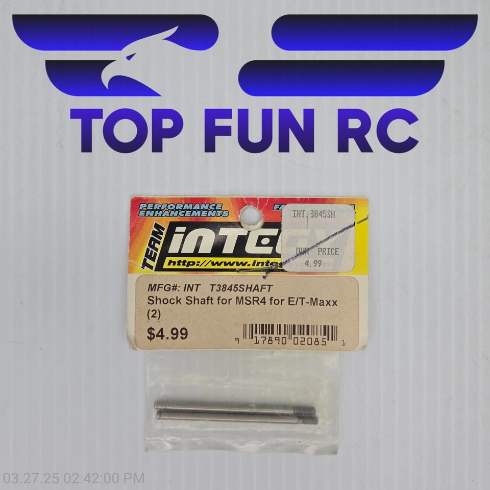 TEAM INTEGY T3845SHAFT SHOCK SHAFT FOR MSRS4 FOR E/T-MAXX (2) - Image 1 of 1