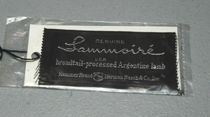 Original Designer Lammoire Pelzmantel - Satin gewebt unbenutzt Bekleidungsetikett - Bild 1 von 2
