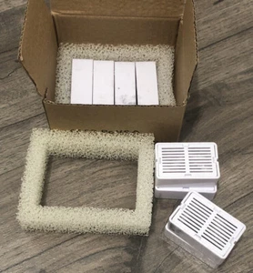 Filtros de fuente de agua de cerámica para mascotas Chomiest 16 de carbono y 4 de espuma para gatos y perros - Imagen 1 de 7