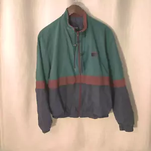 Vintage Holloway Jacke Herren Größe M Grafik gefüttert Pferd Pferd Reißverschluss Mantel 90er USA - Bild 1 von 8