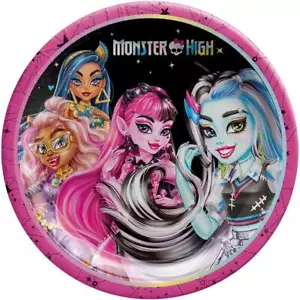 Monster High Iridiscente Fiesta Almuerzo Platos Cena Suministros de Cumpleaños 8 unidades - Imagen 1 de 1
