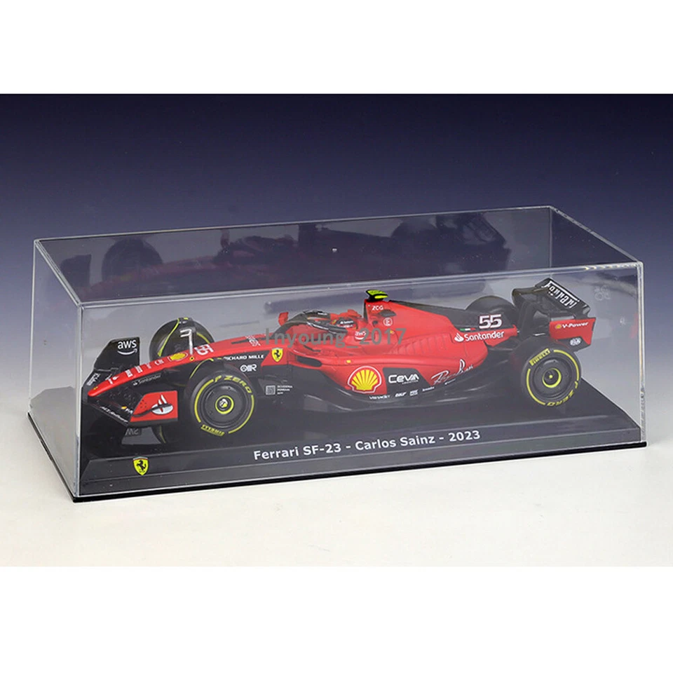 1/24 2023 Ferrari SF-23 #55 Carlos Sainz Diecast Metal Model Car Collection - Image 1 of 4