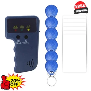 New-Handheld ID Card Copier Key Reader Writer Duplicator 125KHz+6pcs-Tags/ - Picture 1 of 14