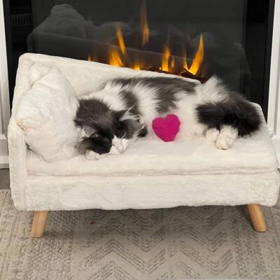 Luxus Hundesofa Katzensofa Tier Sofa Hundecouch Couch Hundebett Tierbett samt DE - Bild 1 von 4