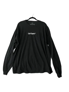 CULT CLASSIC Herren T-Shirt Schwarz Grafik Print Tee Langarm Größe XXL - Bild 1 von 4