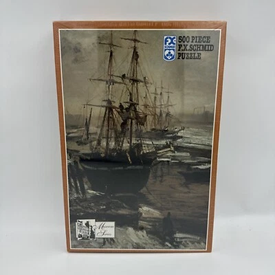 F.X. Schmid 500 Piece Jigsaw Puzzle Museum Series The Thames In Ice New Sealed S - Image 1 of 4