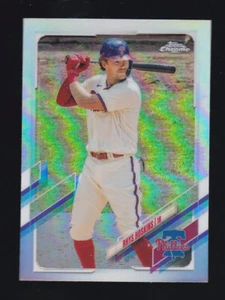 2021 Topps Chrome #182 RHYS HOSKINS Philadelphia Phillies REFRACTOR Parallel - Picture 1 of 3