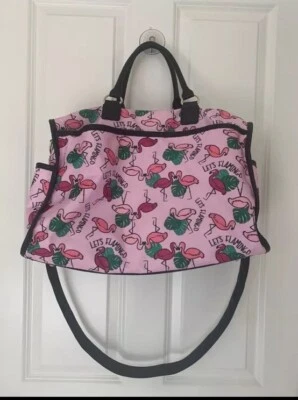 Bolso de fin de semana Betsey Johnson de tela flamenco TOTALMENTE NUEVO Foto 1 de 4