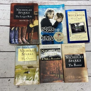 Nicholas Sparks Hardcover Book Lot of 6 Paperback - Picture 1 of 3