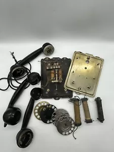 Rare vintage bakelite rotary phone PARTS ONLY Telephone Phone - Picture 1 of 8