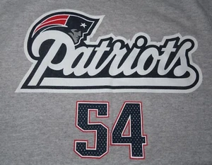 Reebok TEDY BRUSCHI No 54 NEW ENGLAND PATRIOTS (LG) T-Shirt Jersey - Picture 1 of 4