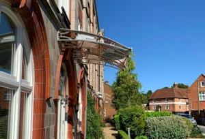 CANOFIX 1500x2500mm Hágalo Usted Mismo Puerta Toldo Policarbonato Voladizo Porche Patio Pasarela - Imagen 1 de 9