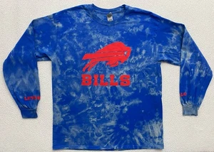 buffalo bills long sleeve shirt Tie- Dye Mens Large Gildan B13 - Picture 1 of 6
