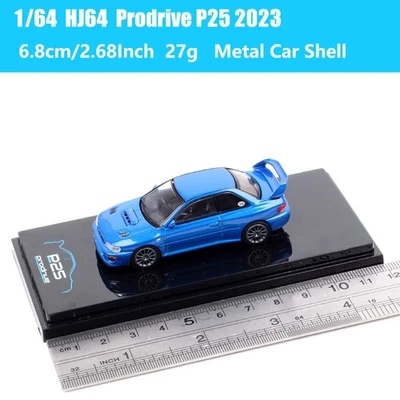 1/64 Scale Prodrive P25 2023 Subaru Impreza 22B Car Model Hobby Japan Toy Blue - Image 1 of 3