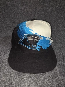 Vintage Carolina Panthers Logo Athletic Splash Mütze Kappe Druckknopflasche NFL Pro Line - Bild 1 von 8