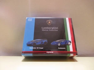 Kyosho 1/64 Vol.3 C Prize Lamborghini Centenario Aventador SV Coupe Blue - Picture 1 of 3
