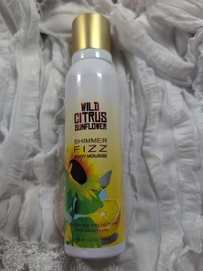 Bath & Body Works: Wild Citrus Sunflower Shimmer Fizz Body Mousse 3.5 Oz READ!! - Picture 1 of 2