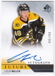 2015-16 Upper Deck SP Authentic Future Watch Auto COLIN MILLER 274 999 Boston RC - Picture 1 of 1