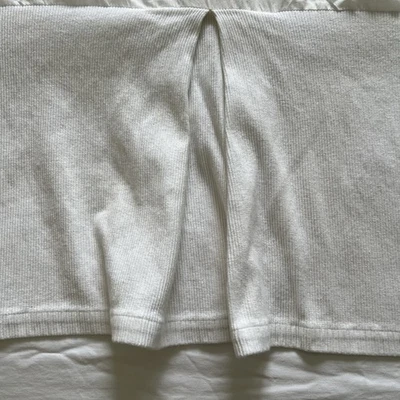 Falda de cama doble blanca Nautica - 14 pulgadas de longitud de caída pliegues 100 % algodón resistentes Foto 1 de 4