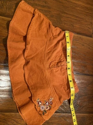 Falda corta de pana occidental Gymboree talla 3 Desert Rose para niña Foto 1 de 4