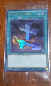 YUGIOH! Foolish Burial LART-EN016 Ultra Rare LOST ART  SEALED USA - Picture 1 of 2