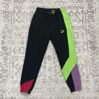 Calça de moletom retrô Puma TFS OG 80’ cores multicolor cordão tamanho pequeno - Imagem 1 de 4