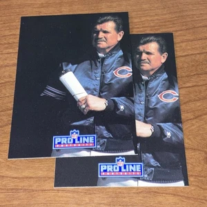 1991 Pro Line Portraits Football #89 Mike Ditka HOF Chicago Bears Lot Of 2 Mint - Bild 1 von 2