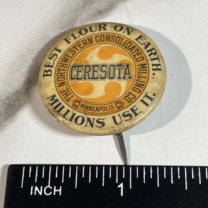 Antique Ceresota Flour Advertising 1 1/4” Pinback Button HS29b - Picture 1 of 2