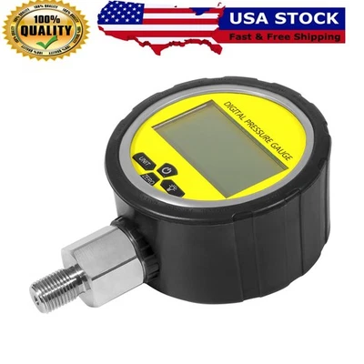 10000PSI Digital Hydraulic Pressure Gauge Pressure Sensor 1/4" NPT,700BAR/70Mpa - Image 1 of 4