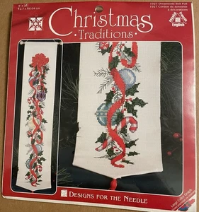 Kit de punto de cruz Designs For The Needle ORNAMENTS BELL PULL #1927 - Nuevo sellado - Imagen 1 de 11