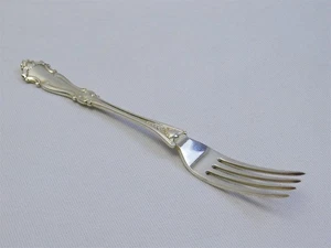 Vtg WELLINGTON HOUSE Maple & Co London Silver Fork 6.75" - Picture 1 of 11