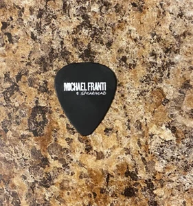 MICHAEL FRANTI & SPEARHEAD - 2013 Tour Issued Guitar Pick Black 100% Authentic - Picture 1 of 2
