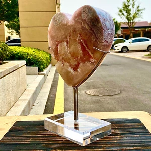 5.97LB  Natural mineral purple pink crystal quartz spiritual ornament - Picture 1 of 12