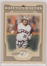 2008 Donruss Threads Diamond Kings Signatures Taylor Teagarden Rookie Auto RC