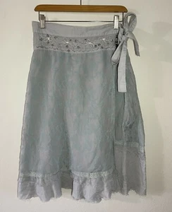 Abito donna Vila seta costal gonna finta avvolgente taglia grande perline zip + cravatta laterale - Foto 1 di 12