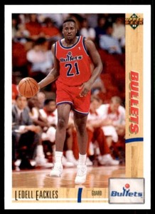 1991-92 Upper Deck Ledell Eackles Washington Bullets #382