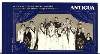 Folleto Antigua 1977 Jubileo de Plata de la Reina Isabel II Foto 1 de 4