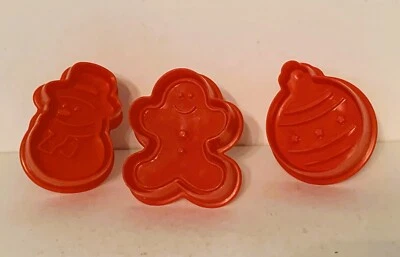 CORTADORES Tarta Corteza Pastelería Fondant Galleta NAVIDAD Cargado con Primavera Mini Lote 3 Foto 1 de 2