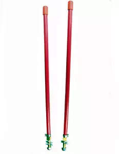 RED-ORANGE SNOW PLOW MARKER 16-IN SET GUIDE STICKS BLADE MARKERS NEW ATLANTIS - Foto 1 di 6