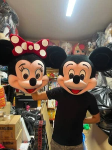 Mascot Costume Minnie, Mickey Head ONLY Adult Mascot Halloween Party Birthday - Picture 1 of 3