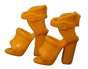 Mattel Barbie Doll Fashionista Shoes Replacement orange heels shoes - Picture 1 of 2
