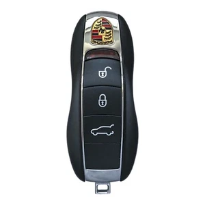 Porsche Cayenne Macan Panamera 911 Smart Key Shell Cover with badge 2010-2020 - Picture 1 of 2